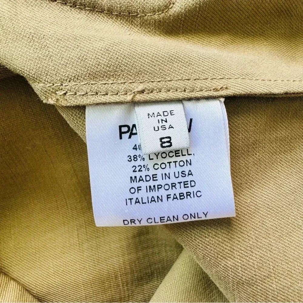 NEW PARTOW Adler Khaki Flap Pocket Trench Dress